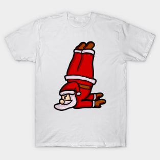 Santa Claus Doing Yoga T-Shirt